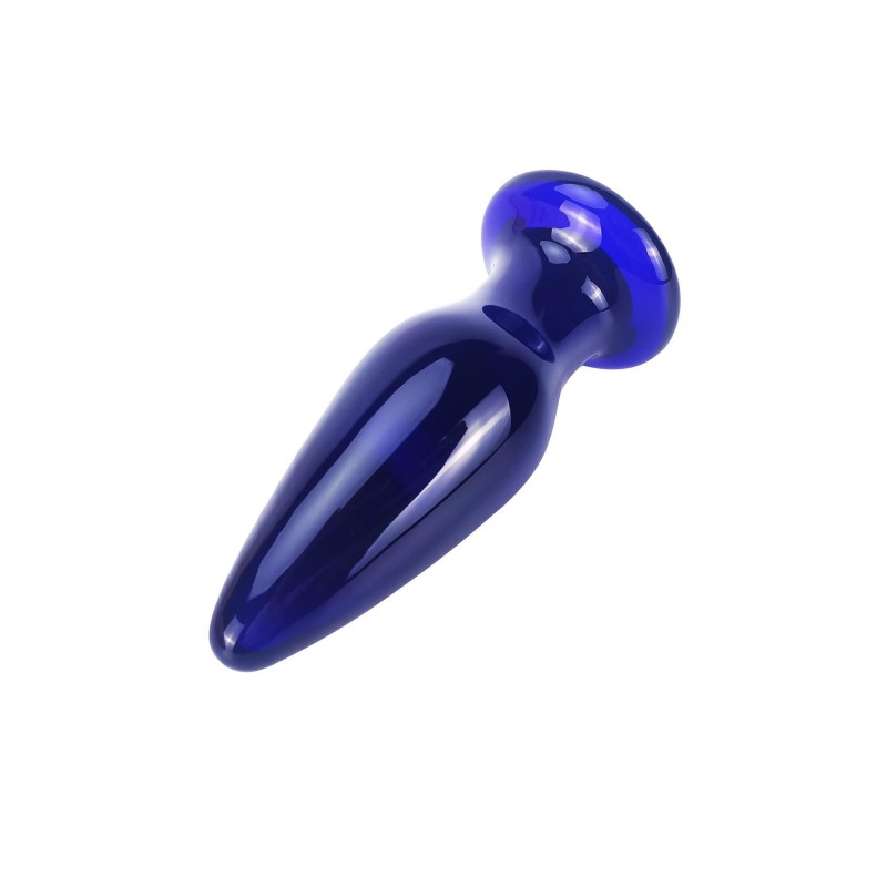 Szklany wibrujący korek analny sex buttplug 11cm